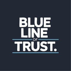 Naklejka premium thread of trust: understated linear accent underscoring steadfast service and procedural reliability in civic and institutional identity treatments