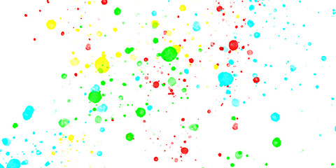 Colorful confetti and party streamers seamless pattern for celebration design
