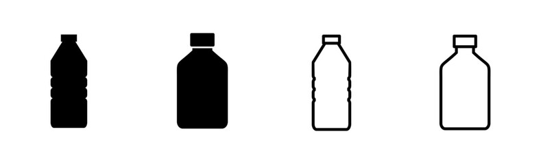 Bottle icon set. bottle vector icon