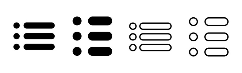 Obraz premium Menu Icon set. web menu icon. hamburger menu symbol