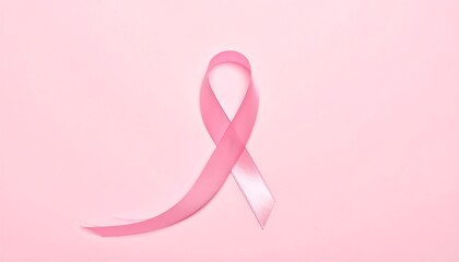 Pink Ribbon - Symbol of Breast Cancer Awareness and Support.