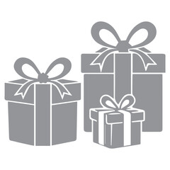 Gift Box Silhouettes