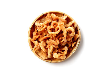 Crispy pork rinds with crunchy texture.