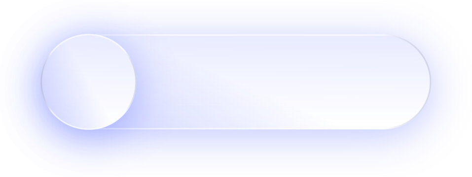 Glowing Blank Rectangle Button