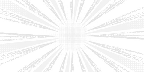 White background with abstract sunburst pattern. Abstract white and gray color background, texture pattern, grunge, modern striped background.