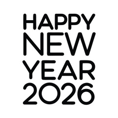 2026 happy new year fireworks celebration background isolated vector illustration,Happy new Year 2026 gold Text number isolated Background
