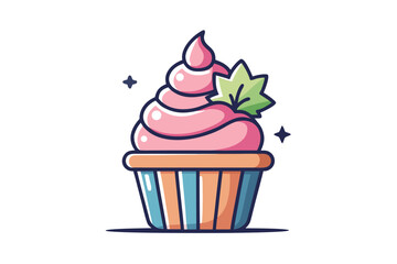 cupcake vector illustration
