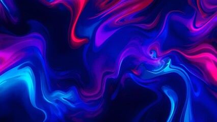 Abstract colorful painting with beautiful blue, red and yellow watercolors on a white background.