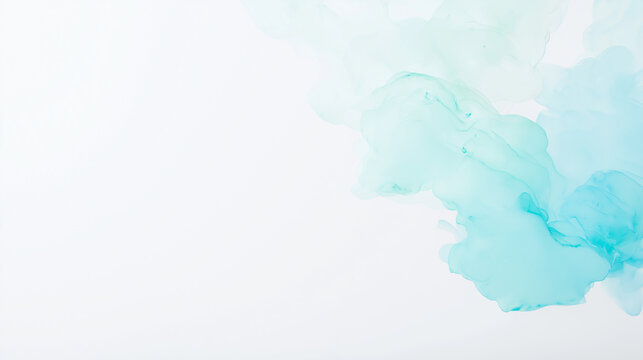 Abstract blue teal ink clouds swirl in a mesmerizing design. Perfect for backgrounds, artistic projects, branding, and creative concepts.