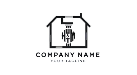 Classic house and pillar logo with HTM monogram initials.