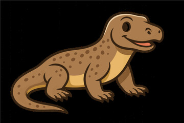 vector illustration of a komodo 
