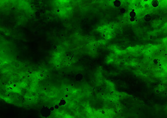 緑の薄暗い怪しいモヤモヤした不気味な背景画像