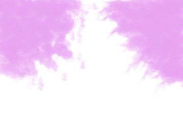 Abstract swirling lavender colored smoke clouds rising from the bottom isolated on white background