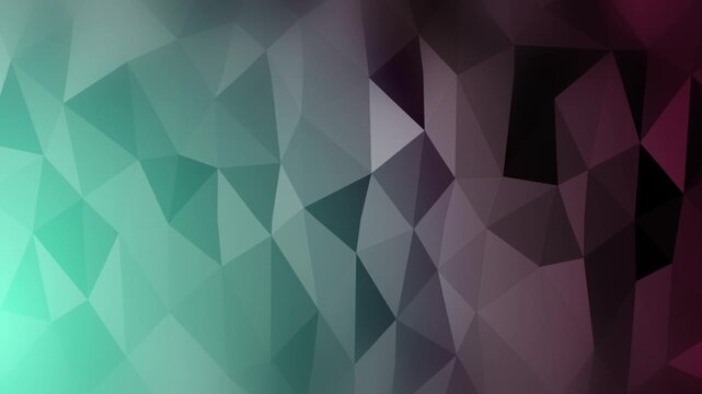 Abstract geometric background with triangles and gradient colors.