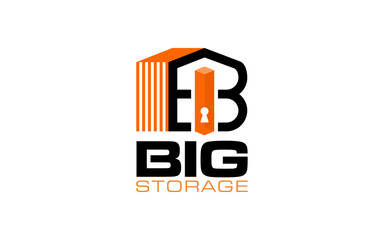 Illustration vector graphic of a professional storage solution business logo design template