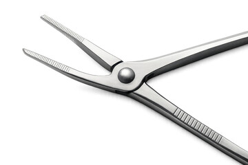 Fototapeta premium Surgical forceps medical instrument precision tool stainless steel