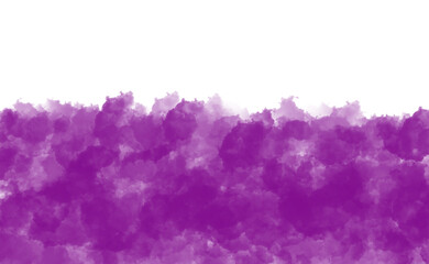 Obraz premium Purple watercolor splash isolated on transparent background