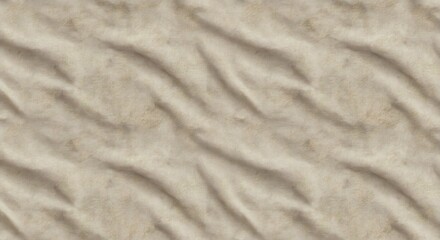 Beige fabric with subtle creases creating a textured undulating pattern across the image surface