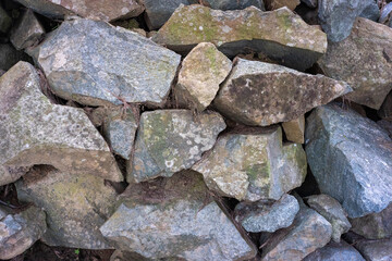 background texture of a stone wall pile