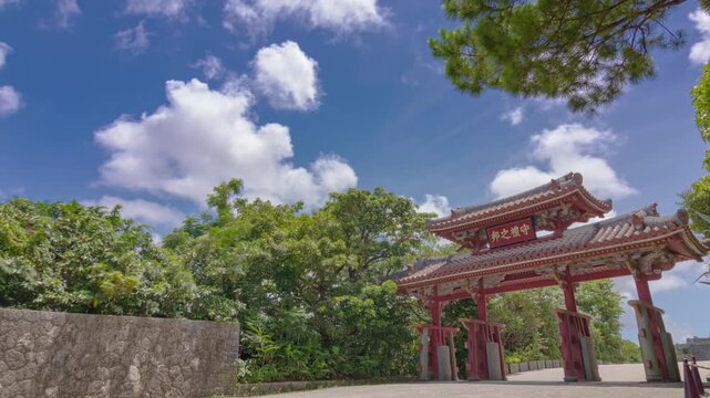 守礼門　タイムラプス