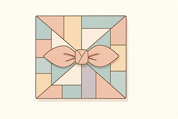 Pastel gift box with pink bow for birthdays and holidays, a unique present for someone special