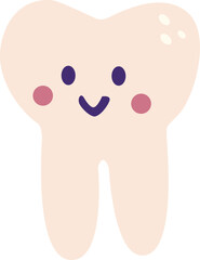 Illustration of a Smiling Tooth