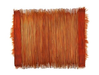 Traditional Bamboo Mat with Vertical Sticks for Natural Decor