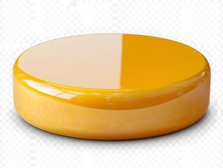 Glossy Yellow Pedestal Designed for Retail Display Use and Presentation