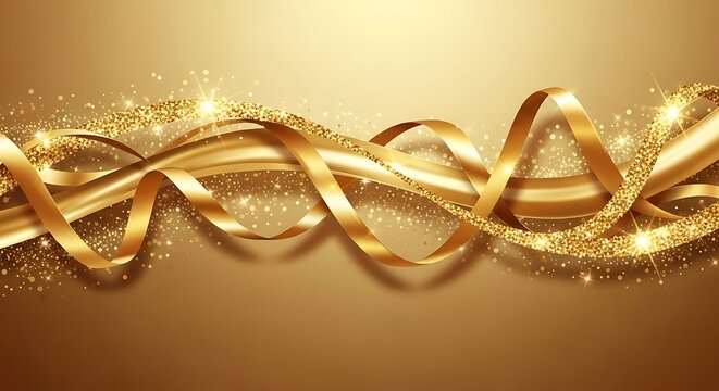 Golden Ribbons and Glittering Lights - A Festive Celebration.