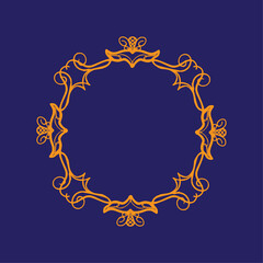 abstract floral frame