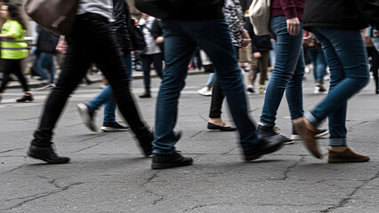 crowd of people in Korea