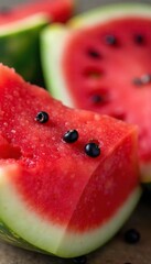 Sliced Watermelon A Refreshing Symbol of Sweet Summer Love and Shared Moments