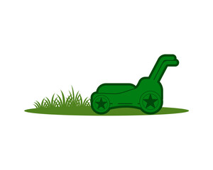 Naklejka premium Push lawn mower icon