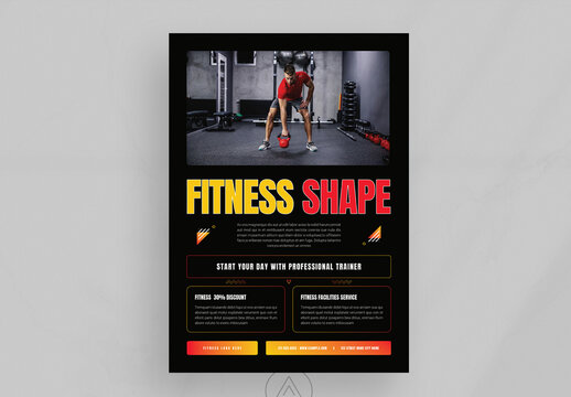 Gym Poster Design Template