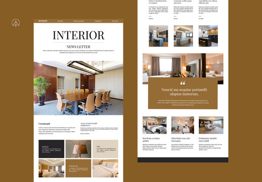Interior News Letter Template