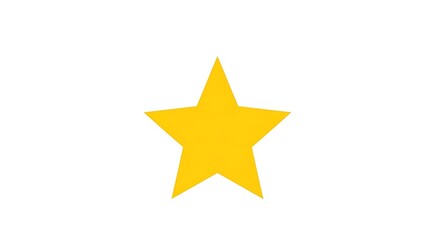 Simple yellow star icon on white background