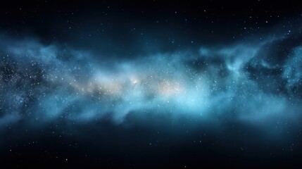 Obraz premium Dark blue sky with stars and clouds visible night sky reveals celestial elements and soft clouds