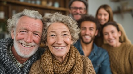 Happy Multigenerational Family Portrait