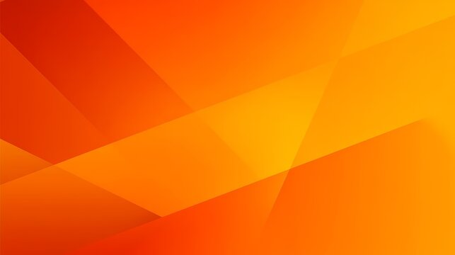 Modern abstract geometric background with overlapping transparent orange and yellow angular shapes. Dynamic futuristic design with light, shadow, and 3D effects. Ideal for tech presentations, corporat