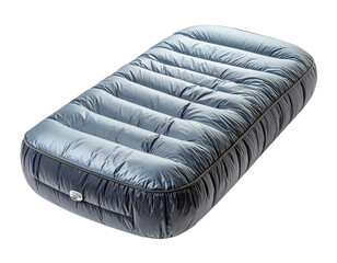 A fully inflated, thick Sleeping Pad (or air mattress) with a clear valve detail, isolated