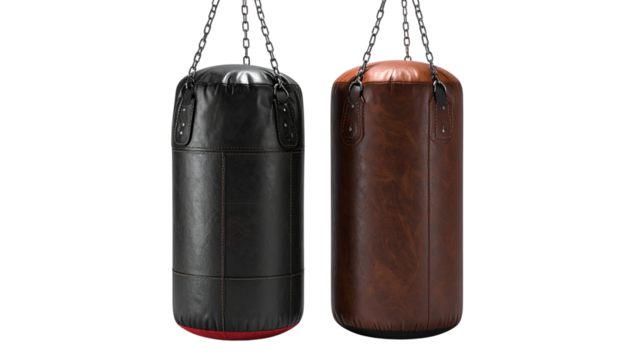 Gym Boxing Bag Variations — isolated on transparent background