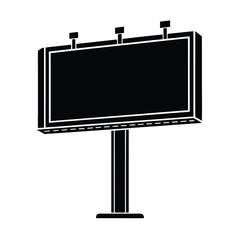 Obraz premium Billboard Advertisement Vector Illustration