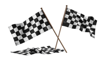 Racing Flag Set — isolated on transparent background