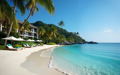 Luxury beach resort. High quality