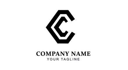 Modern Minimalist Letter C Logo Design for Company Branding.