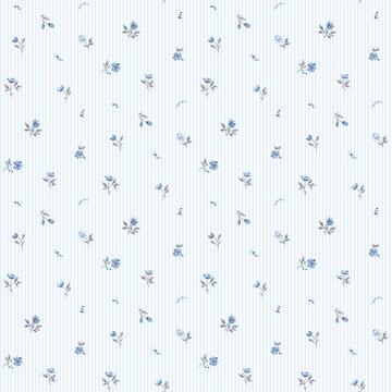 Flower pattern, ditsy floral seamless pattern. Hand drawn flower background. Small repeat pattern. Ditsy print. Cute botanic design. Ditsy floral flower pattern for fashion, fabric, textile, wallpaper