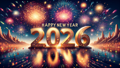 Happy New Year 2026 writing