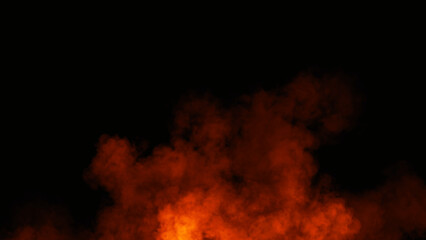 Abstract smoke misty fog on isolated black background. Texture overlays. Design element.