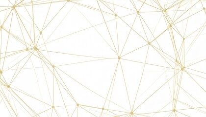 Naklejka premium Abstract Gold Geometric Network Plexus Background