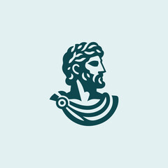 Classic Greek Man Logo